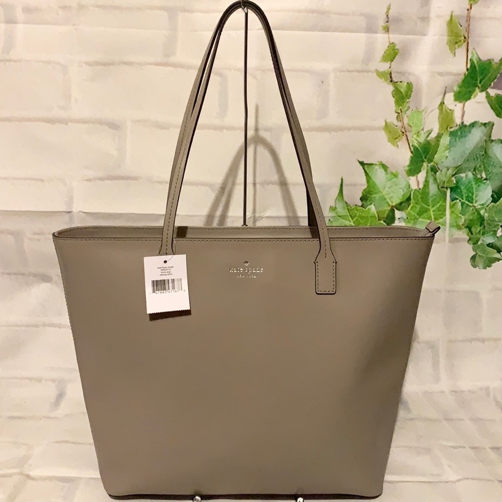 🌸 KATE SPADE SOFT TAUPE 🌸 FELICITY STREET LEATHER TOTE MSRP $279